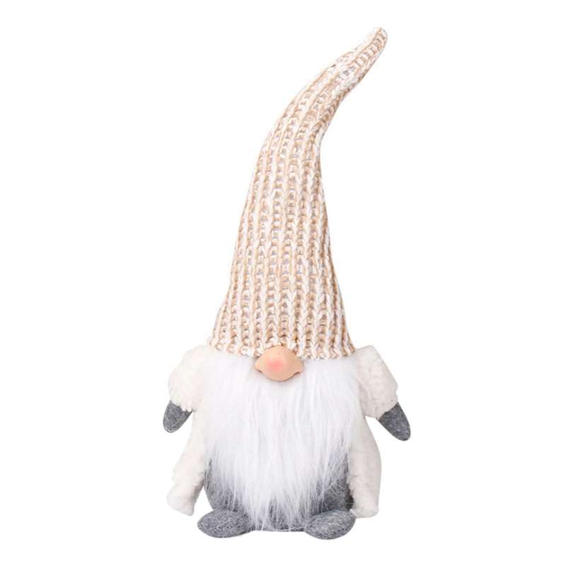 Knitted Long Hat Christmas Dwarf Gnome Doll Ornaments Cute Dwarf (b)