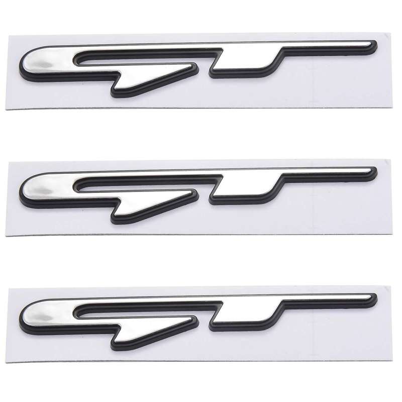 3x 3d Car Letters Sticker for Kia Rear Trunk Fender Stickers Gt