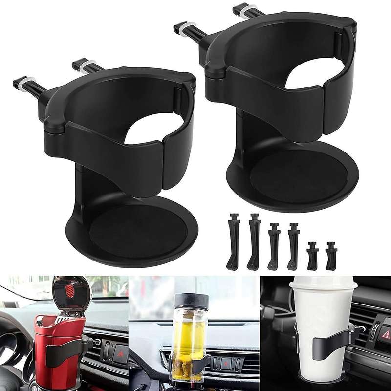 2pcs Car Cup Holder Beverage Cup Holder Adjustable Vent Cup Holder