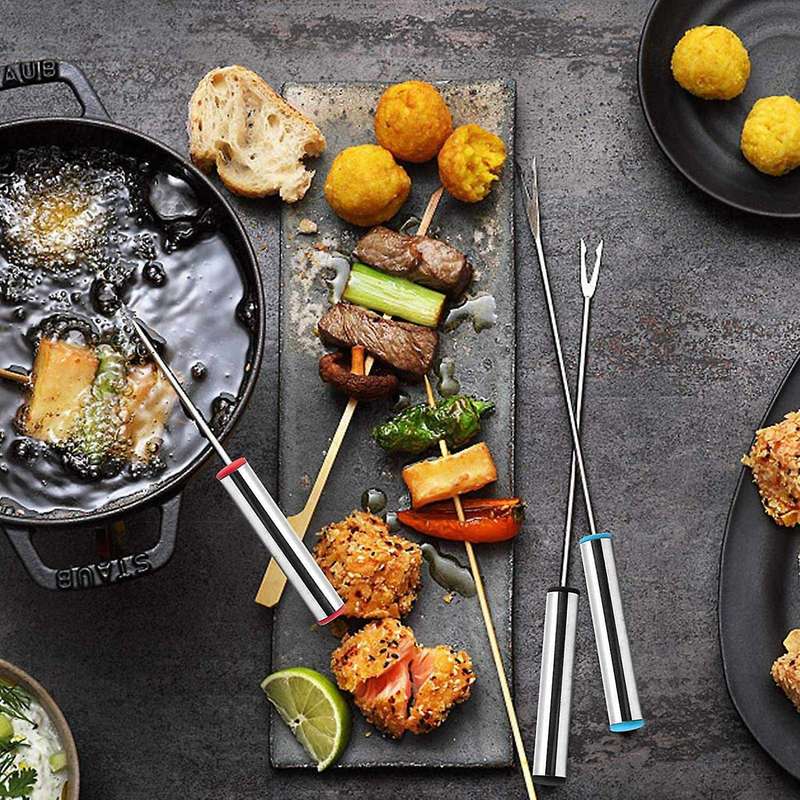 Fondue Cheese Sticks Set for Cheese, Stainless Steel Fondue Forks