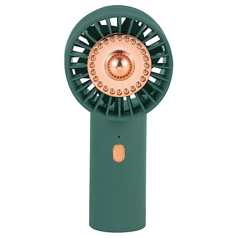 New Handheld Fan Portable Usb Charging Fan Office Endurance Fan Green