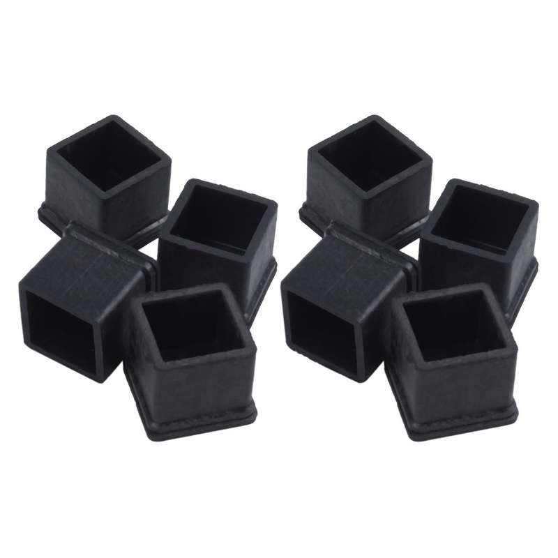 20 Mm X 20 Mm, Schwarz, Quadratisch, Gummifuesse 4 Stueck