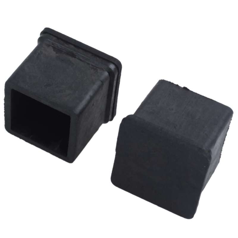 20 Mm X 20 Mm, Schwarz, Quadratisch, Gummifuesse 4 Stueck