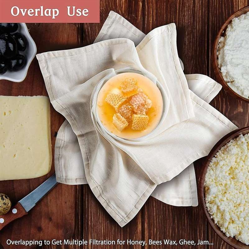Muslin Cloths for Cooking, 50x50cm, Pure Cotton Cheese Cloth 3 Pcs