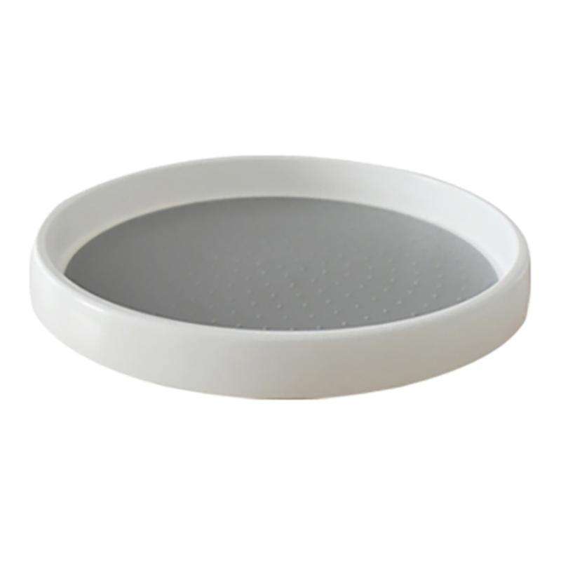 1pcs Kitchen Condiment Round Rotating Storage Tray Tpr Home B