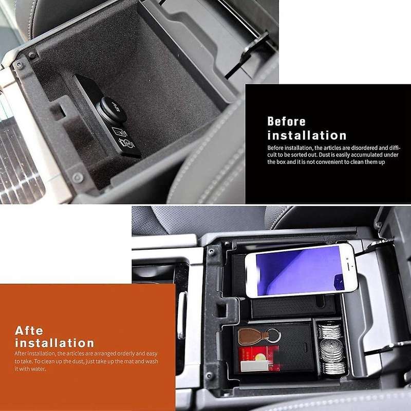 Center Console Organizer Tray for Land Rover Range Rover Evoque,black