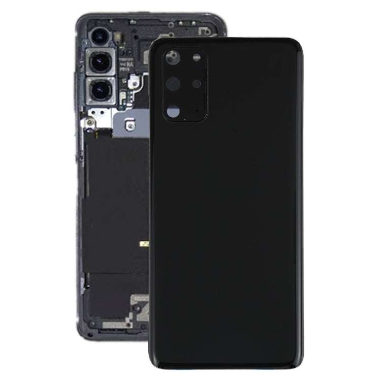 for Samsung Galaxy S20+ Battery Back Cover with Camera Lens Cover (Black)