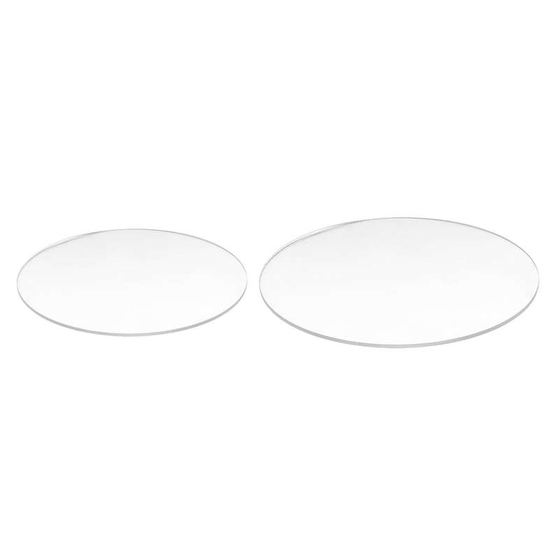 Transparent 3mm Thick Mirror Acrylic Round Disc Diameter:85mm