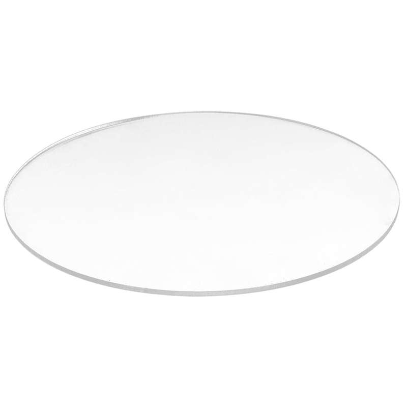 Transparent 3mm Thick Mirror Acrylic Round Disc Diameter:85mm
