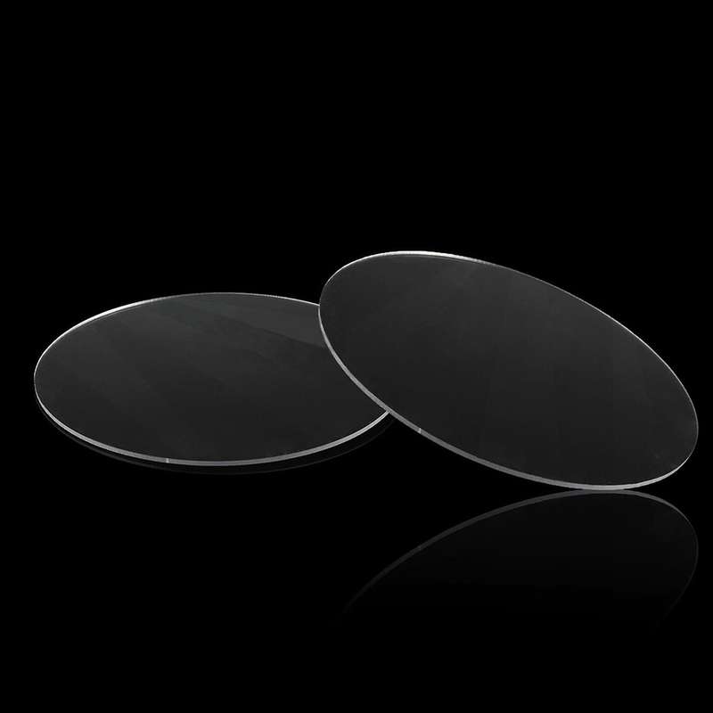 Transparent 3mm Thick Mirror Acrylic Round Disc Diameter:85mm