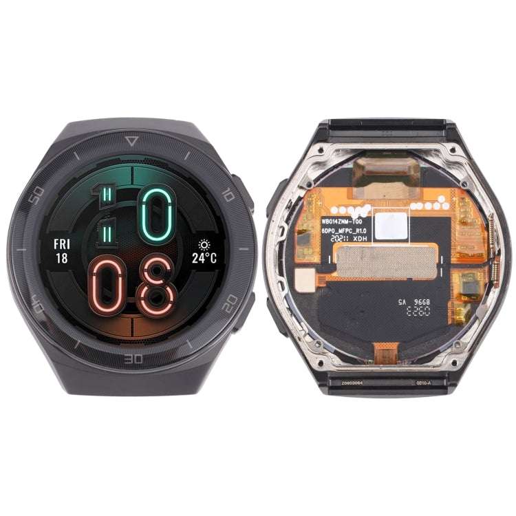 Original LCD Screen and Digitizer Full Assembly with Frame for Huawei Watch GT 2e HCT-B19(Black)