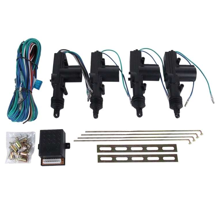 Car Security Waterproof Alarm & Keyless Entry Locking System with 4 Car Power Door Lock Actuator ...
