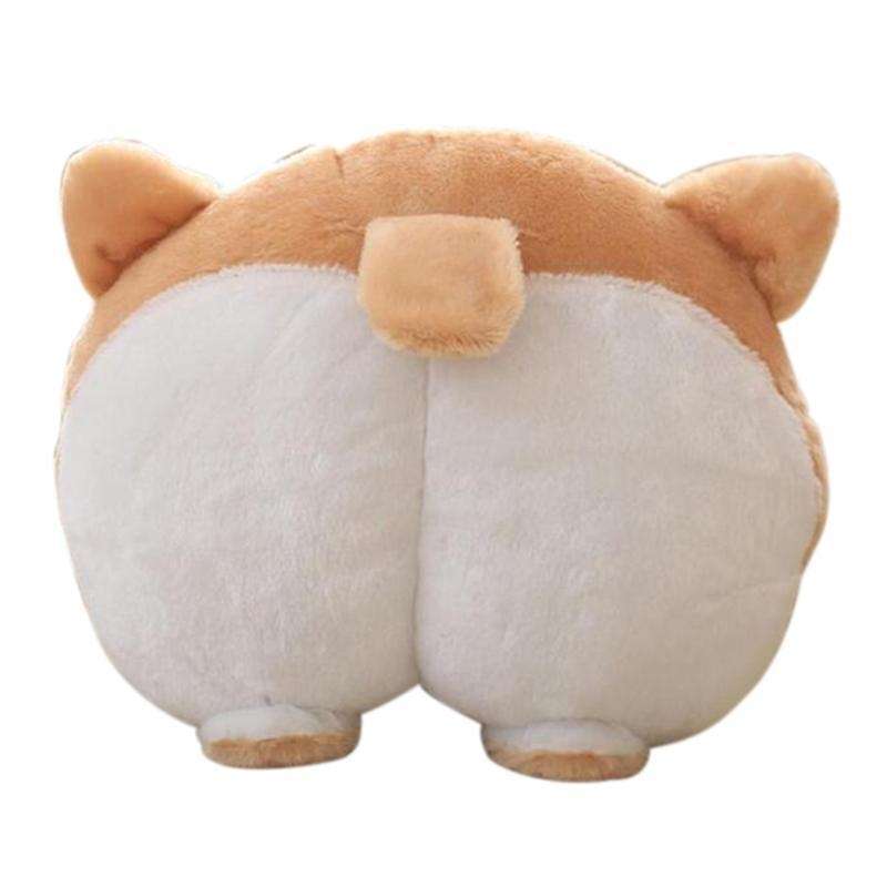 Novelty Corgi Bottom Car Seat Neck Pillow Cushion Plush