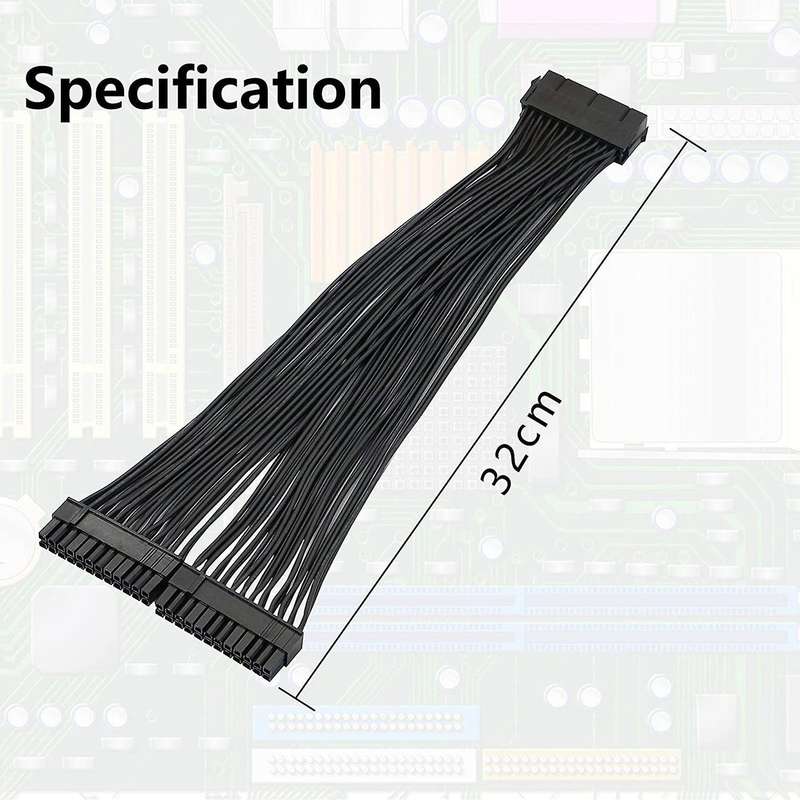 Dual Psu Power Supply 24-pin Atx Cable, for Atx Motherboard Cable