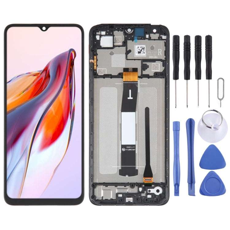 AMOLED Original LCD Screen for Xiaomi Redmi 12C Digitizer Full Assembly with Frame