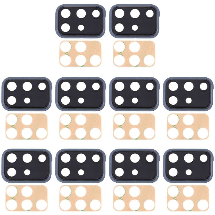 for Samsung Galaxy A71 10pcs Camera Lens Cover (Black)