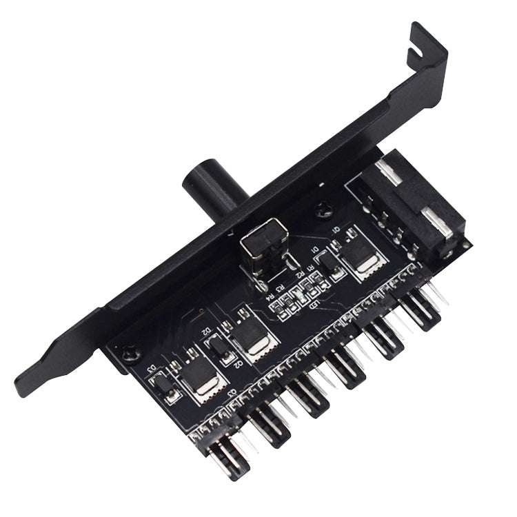 PIC Bit Case Cooling Fan Control Switch PWM 6 Way Computer Fan Speed Controller(Big 4Pin)