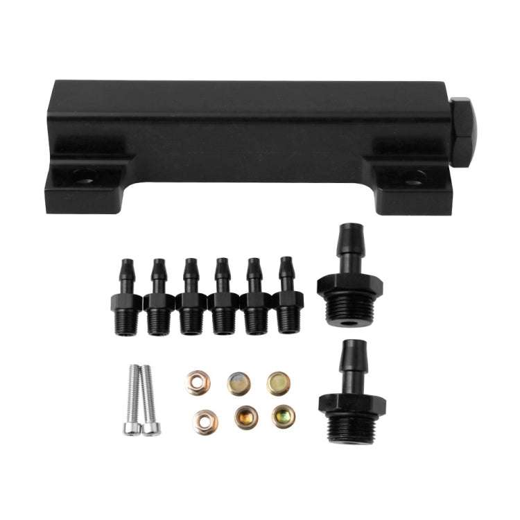 Car Aluminum Alloy Vacuum Manifold Kits 6 Port 1/8 NPT Turbo Wastegate Boost Block Intake Manifol...
