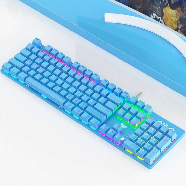 AULA S2022 USB Wired Mechanical Keyboard (Blue)