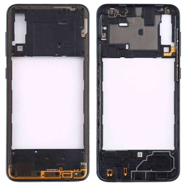 for Galaxy A30s Rear Housing Frame with Side Keys (Black)