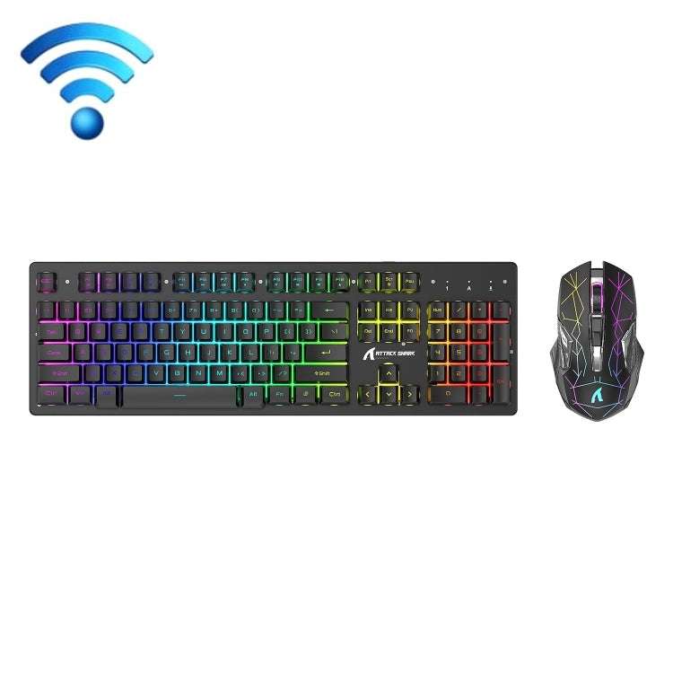Attack Shark T3RGB RGB Luminous Wireless Keyboard and Mouse Set(Black)