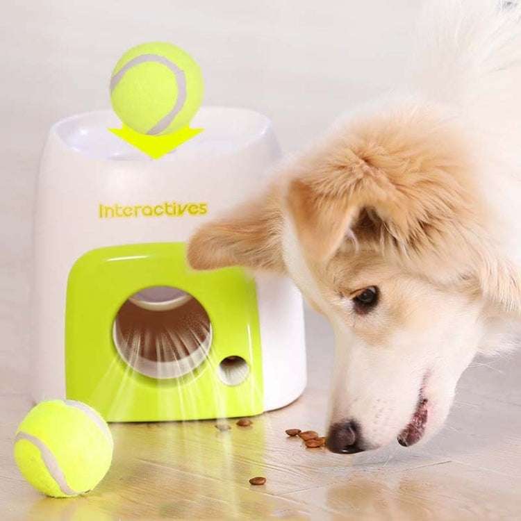 AFP Tennis Food Reward Machine Leaky Feeder Dog Smart Feeding Machine Toy(Green+1 Ball)