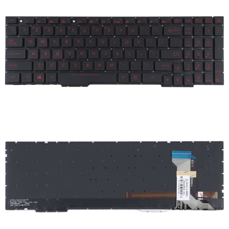 for Asus GL553VW ZX53V FX53VD ZX553 FX753 GL753 US Version Keyboard with Backlight