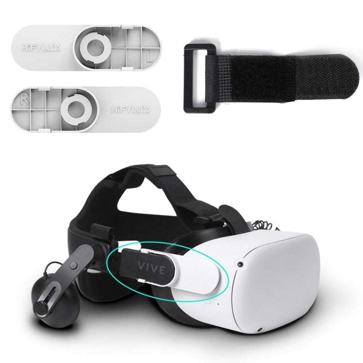 for Oculus Quest 2 Hifylux Headset Adapter HTC VIVE Listening Smart Headband Connector(As Show)