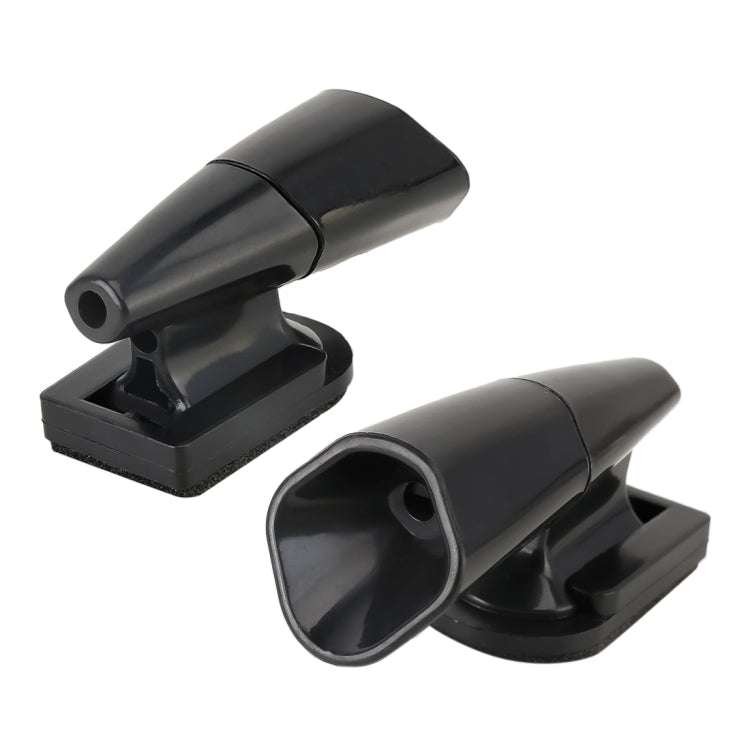 Car ABS Deer Alert Sound Alarm Ultrasonic Wind Power Animal Repeller(Black)
