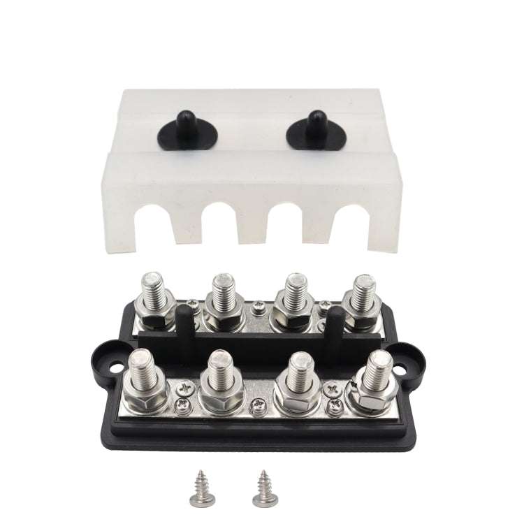 CP-3157 M10 RV Modified Yacht Double-row 4-way Busbar with Dust Cover