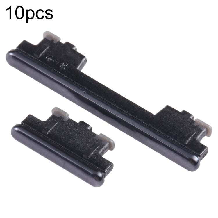 for Samsung Galaxy A52 4G SM-A525 10pcs Power Button + Volume Control Button(Black)