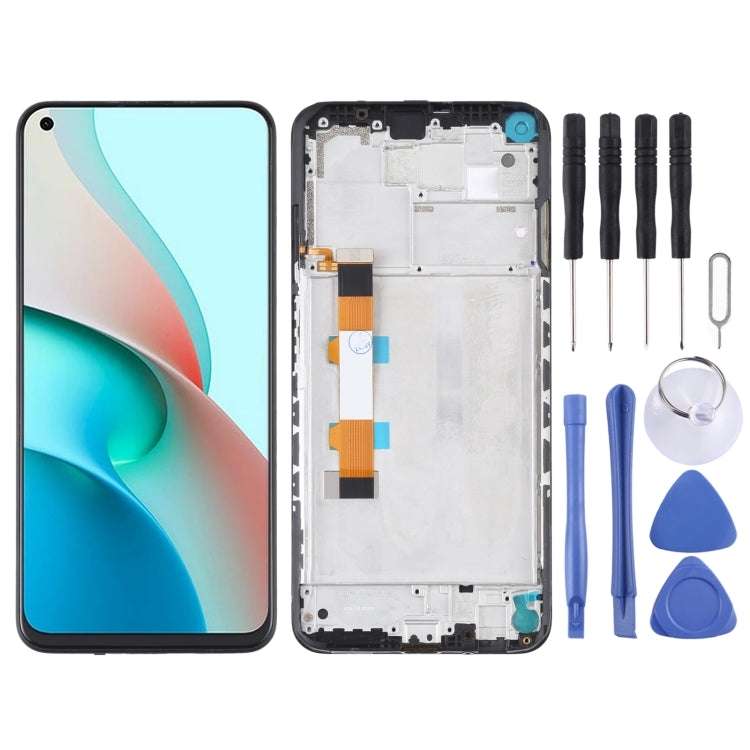 Original LCD Screen and Digitizer Full Assembly with Frame for Xiaomi Redmi Note 9 5G / Redmi Not...