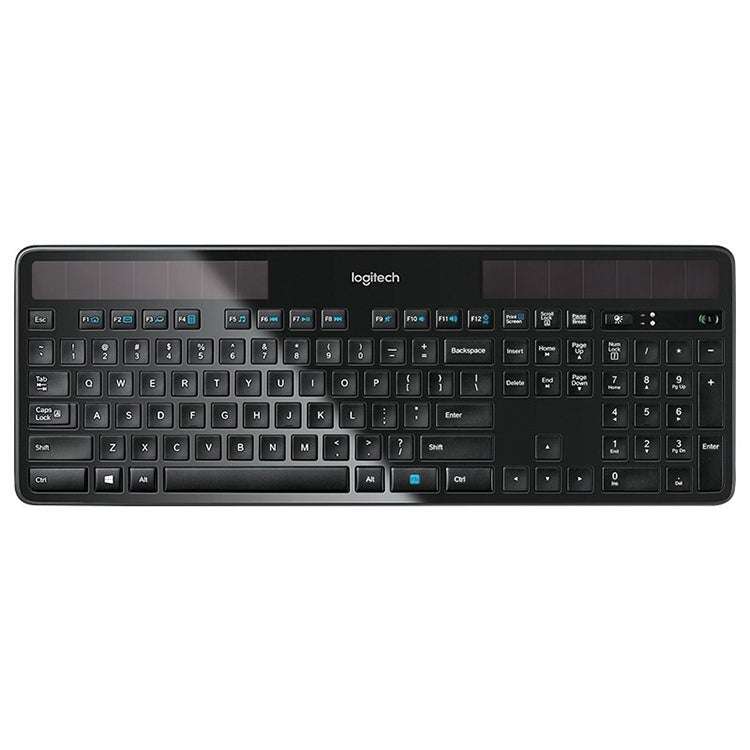 Logitech K750 USB 2.4GHz Wireless Solar Silent Keyboard(Black)