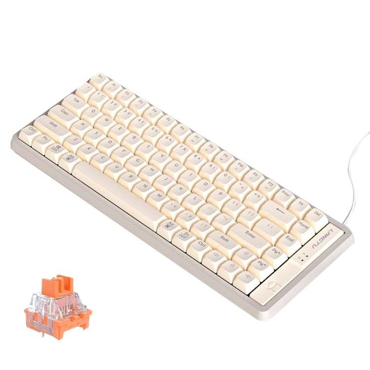 LANGTU GK85 85 Keys Gold Shaft Mechanical Wired Keyboard. Cable Length: 1.5m, Style:No Light Vers...