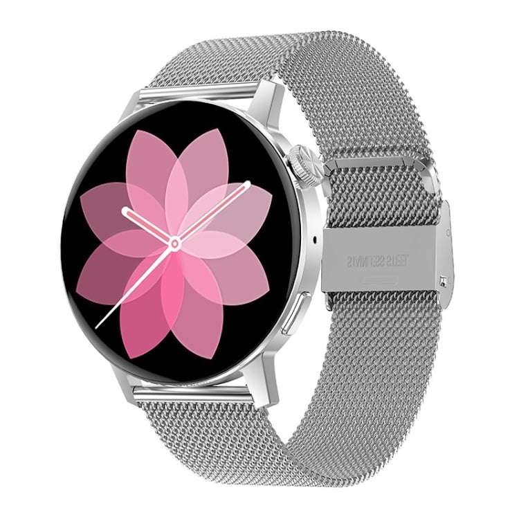 DT3 Mini 1.19 inch Steel Watchband Color Screen Smart Watch(Silver)