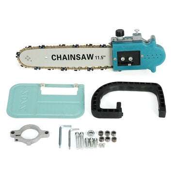 11.5" Chain Saw Bracket + Chain Suitable for 100/125mm Angle Grinder