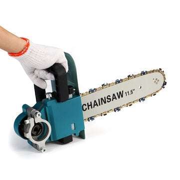 11.5" Chain Saw Bracket + Chain Suitable for 100/125mm Angle Grinder