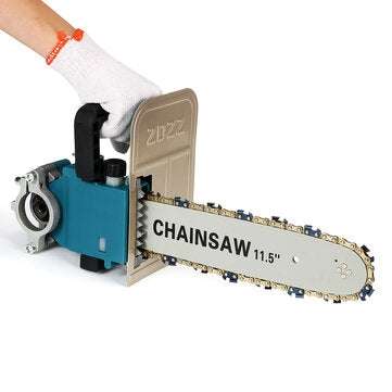 11.5" Chain Saw Bracket + Chain Suitable for 100/125mm Angle Grinder