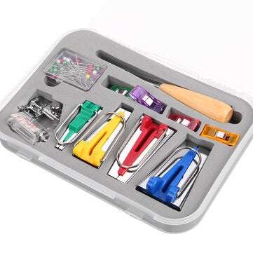 11 Piece Set DIY Home Patchwork Manual Pull Tube Tape Maker Kit Binder Tool for Sewing Craft