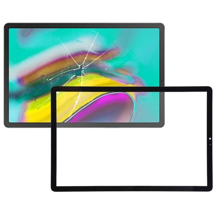 for Galaxy Tab S5e SM-T720 / SM-T725 Front Screen Outer Glass Lens (Black)