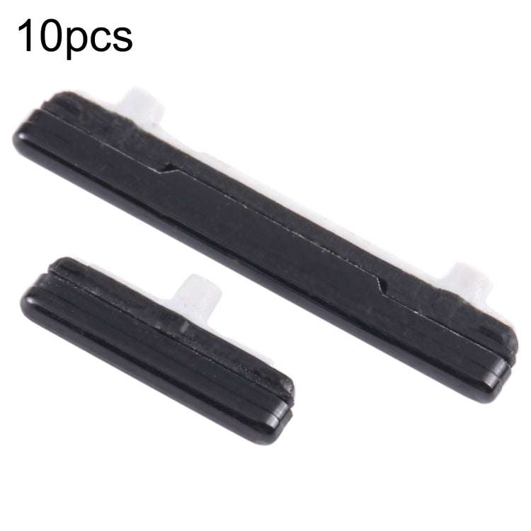 for Samsung Galaxy S21 Ultra 5G SM-G998 10pcs Power Button + Volume Control Button(Black)