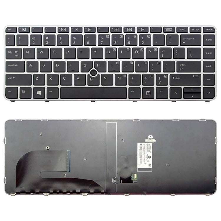 for HP EliteBook 840 G3 Fingerless US Version Laptop Backlight Keyboard