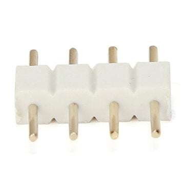 10X White 4pin Male Connector For RGB 5050/3528 LED Strip Light Connect