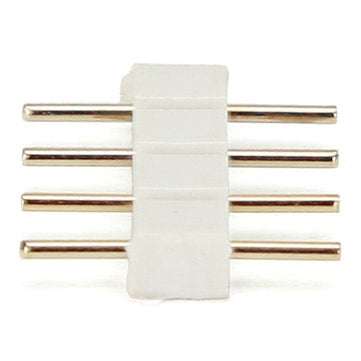 10X White 4pin Male Connector For RGB 5050/3528 LED Strip Light Connect