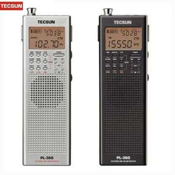 Tecsun PL-360 Radio DSP Receiver FM MW SW LW with External AM Antenna Outdoor Ante... (COLOR: BLACK)