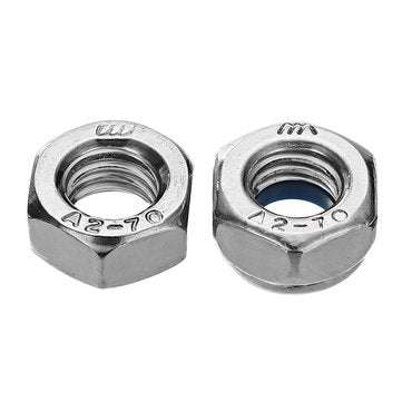 Suleve MXSN2 255pcs Stainless Steel Nylon Lock Nuts Full Nuts Washers Kit M4 M5 M6