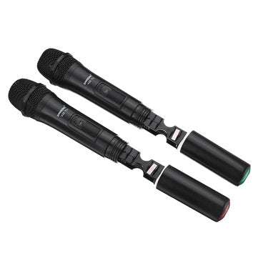 UHF USB 3.5mm 6.35mm Wireless Microphone Megaphone  Mic with Receiver for Karaoke Speech Loudspeaker