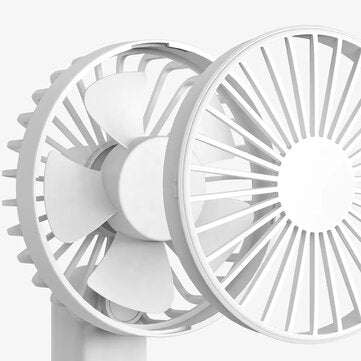 Qualitell 180 Foldable 3-Speeds USB Charging Portable Handheld Fan Intelligent Gear Memory Low Noi