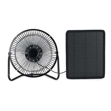 10W Solar Panel Powered Fan RV Touring Car Camping Pet Chicken House Ventilator
