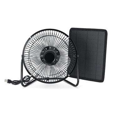 10W Solar Panel Powered Fan RV Touring Car Camping Pet Chicken House Ventilator